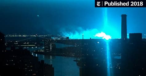 New York Sky Turns Bright Blue After Transformer Explosion The New