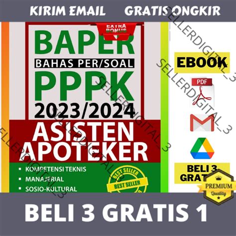 Jual 135 E B O O K BAHAS PER SOAL TES PPPK ASISTEN APOTEKER 2023