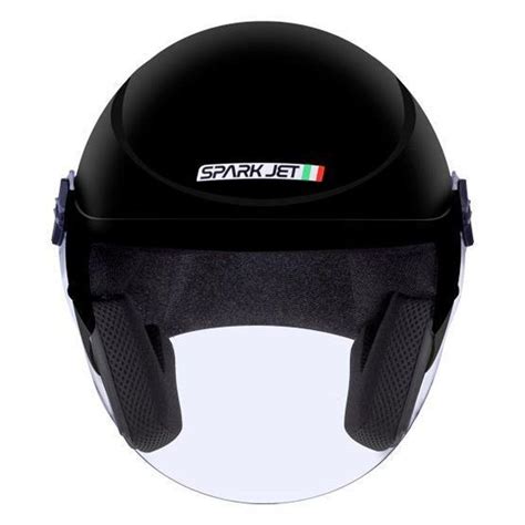 Capacete Moto Ebf Spark Jet Solid Aberto Preto 60 Ebf Capacetes