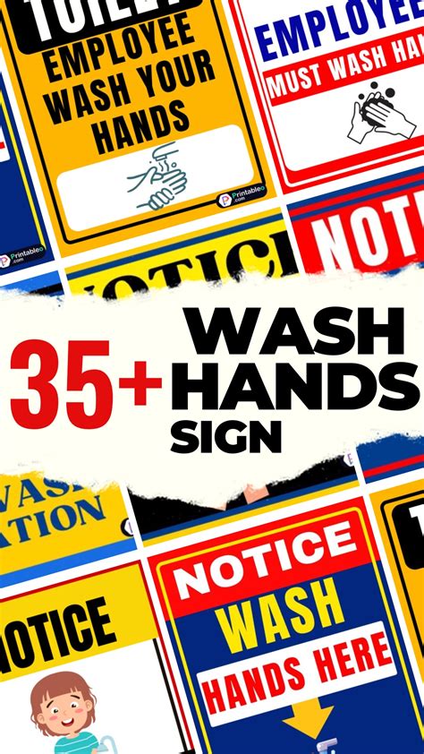 35 Wash Hands Sign Download Free Printable Pdfs