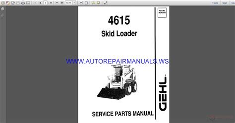 Gehl 4615 Service Parts Manual | Auto Repair Manual Forum - Heavy ...