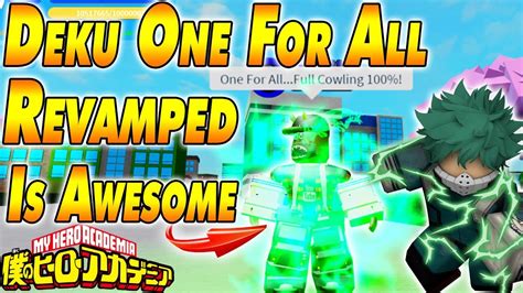 Deku One For All Is Awesome Boku No Roblox Remastered Youtube