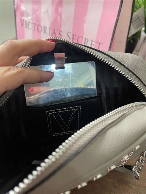 Bolsa Crossbody Victorias Secret Original Gris Con Estopero Meses Sin