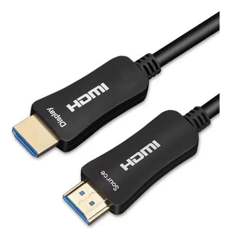 Gio Cable Hdmi Fibra Óptica 100 Metros 4k Blindado Uso Rudo Meses sin