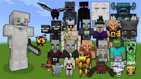 Skeleton With Iron Armor Iron Sword Vs Every Mob In Minecraft