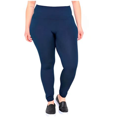 Calça Legging Cintura Alta Fitness Plus Size Suplex Feira Da