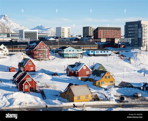 Nuuk Capital Of Greenland Editorial Use Only Stock Photo Alamy