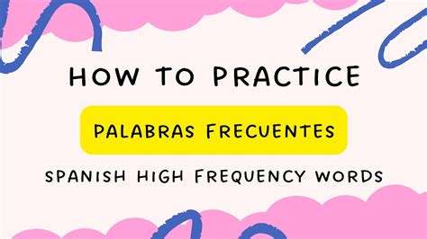 Spanish High Frequency Word Practice Youtube