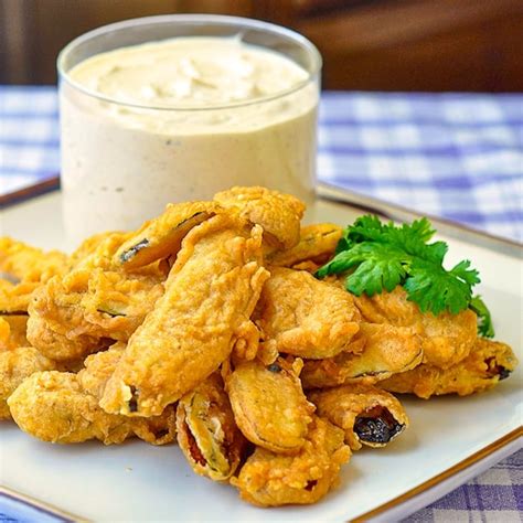 Deep Fried Pickles with homemade chipotle ranch dip! A big party food hit!