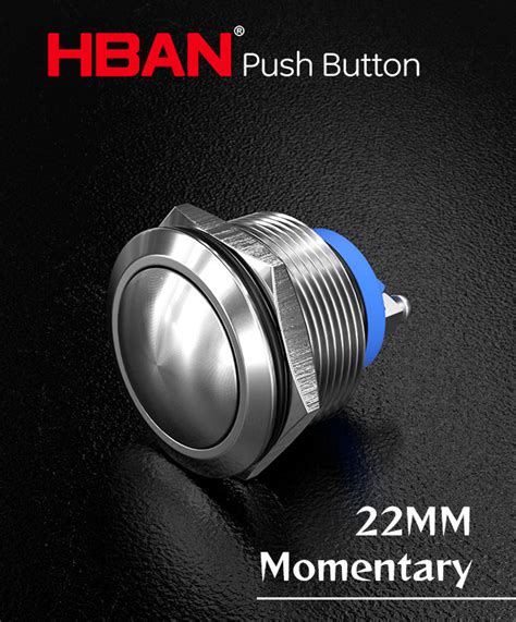 Mm Momentary Push Button Domed Head Reset Switch Metal Ip