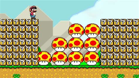 Can Mario Jump Over 999 Item Blocks And Collect 999 Mega Mushrooms In