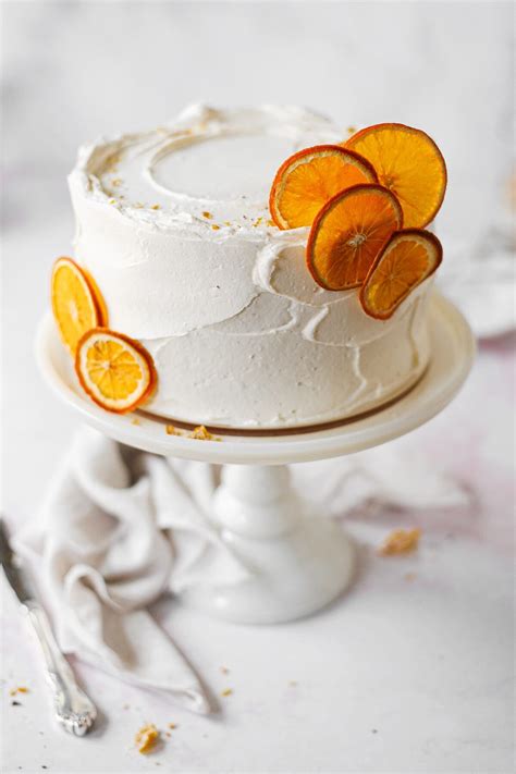 High Altitude Orange Cake with Dried Orange Slices - Curly Girl Kitchen