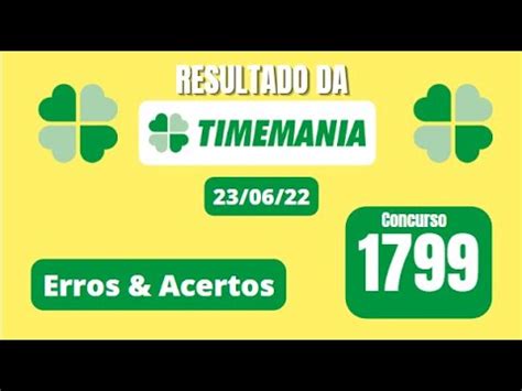 Resultado Da Timemania De Hoje Concurso Quinta Feira