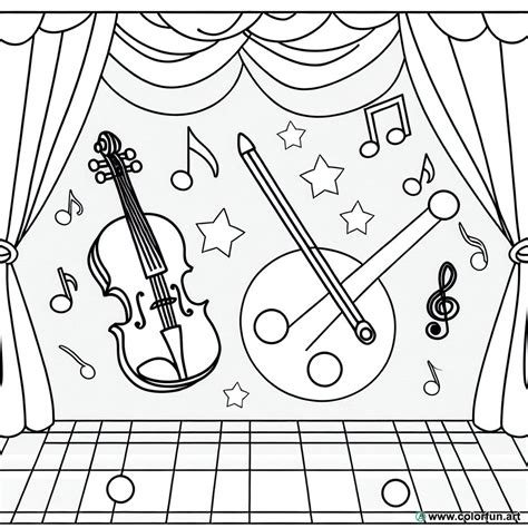 Coloriage Du Violon En Musique Classique T L Charger Ou Imprimer