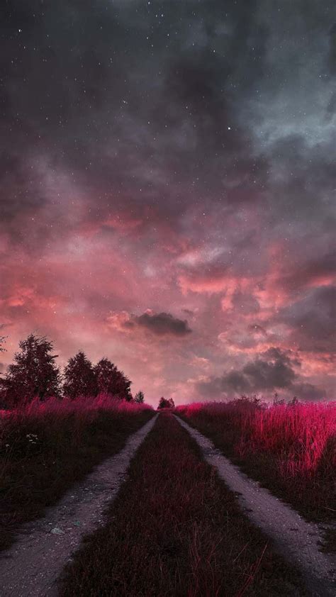 Cloudy Sky And Meadow Iphone Wallpaper Hd Iphone Wallpapers Iphone Wallpapers Landscape