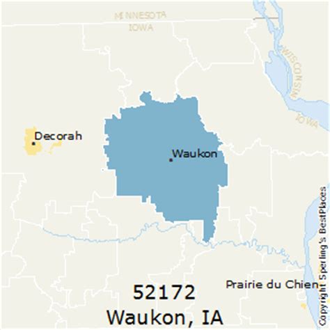 Waukon (zip 52172), IA