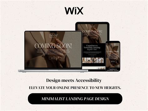 Wix Coming Soon Page, Wix Landing Page, Coming Soon Template, Coming