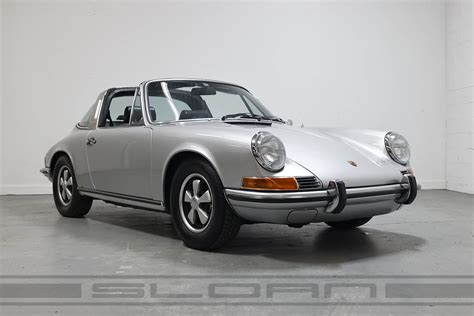 1971 Porsche 911 E Targa Silver Black Restored Web Sloan Motor Cars