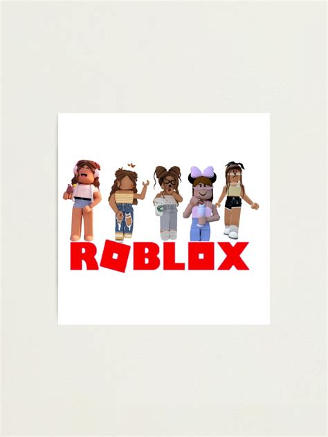 Roblox Girl Aesthetic Roblox Girl Photographic Print By Pixdesign Redbubble