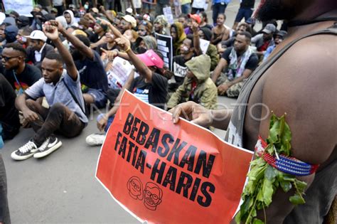 Aksi Aliansi Mahasiswa Papua Di Makassar Antara Foto