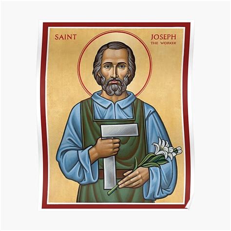 Saint Joseph The Worker San Giuseppe St Joseph Poster For Sale By