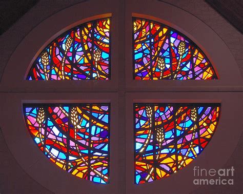 Bread And Wine Stained Glass Window By Dawn Sinkovich