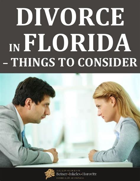 Divorce In Florida Things To Consider