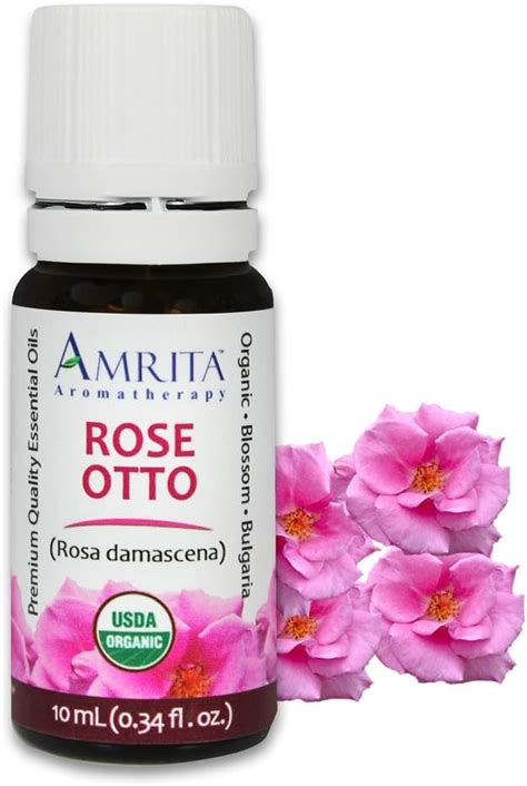 Amrita Aromatherapy Organic Rose Otto Essential Oil 100 Pure Undiluted Rose