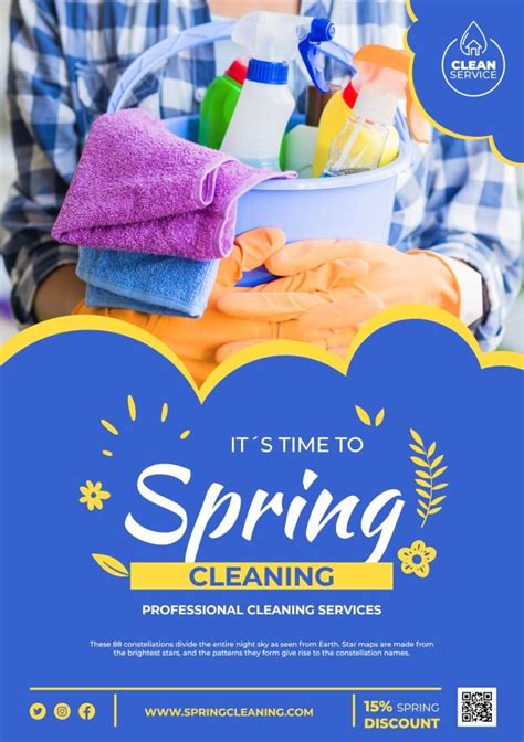 Free Professional Spring Cleaning Services Flyer Template