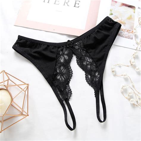 Womens Sexy Lingerie Hot Erotic Open Crotch Panties Porn Lace