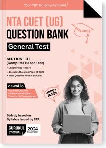 Gurukul Nta Cuet Ug General Test Question Bank Exam Mcqs