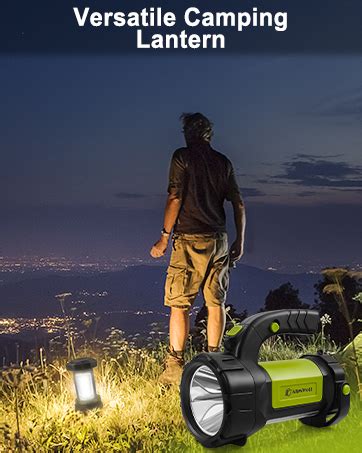 AlpsWolf Camping Lantern Rechargeable LED Flashlight Spotlight Lantern