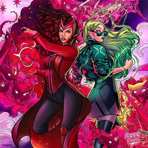 Scarlett Witch Vs Polaris By Spider1m On Deviantart