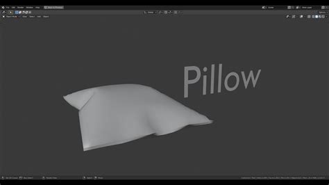 Blender 2 8 PILLOW IN 3 MINUTES CLOTH MODIFIER FORCE FIELD