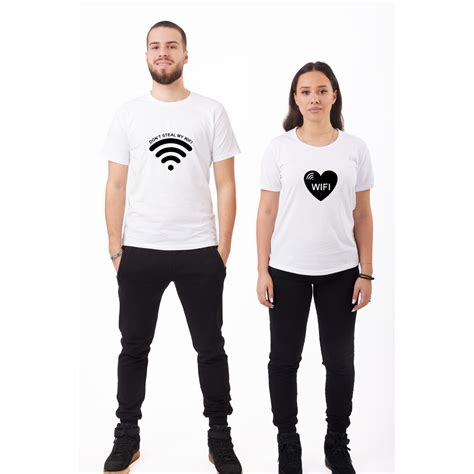 Set Tricouri Cadou Pentru Cuplu Personalizat Cu Mesaj Text Love My