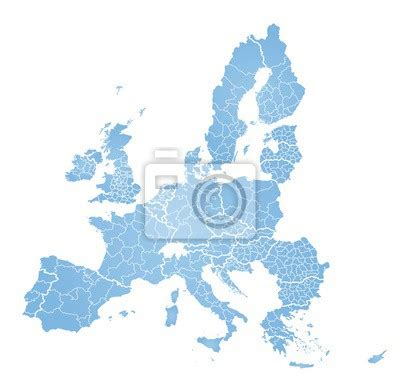 Obraz Mapa Europy Z R Nymi Krajami Na Wymiar Europa Mapa Wektor