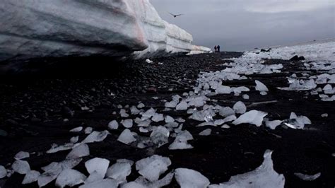 Smeltend Antarctisch Ijs Om Het Wereldwijde Klimaat De Voedselketen Te