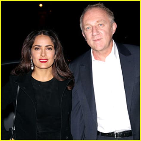 Salma Hayek Her Husband Hit Up The Alexander McQueen Show Francois