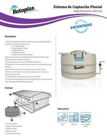 Ficha Captacion Pluvial Rotoplas By Fernando Tec Issuu