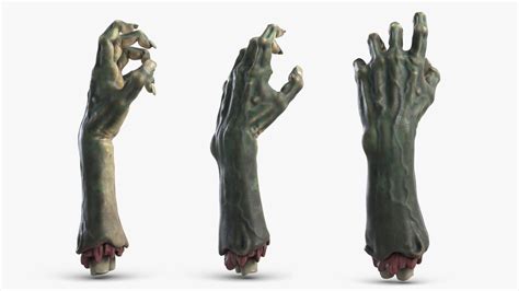 Zombie Hand 1 3d Model 49 Gltf Ma Max Upk Unitypackage Obj