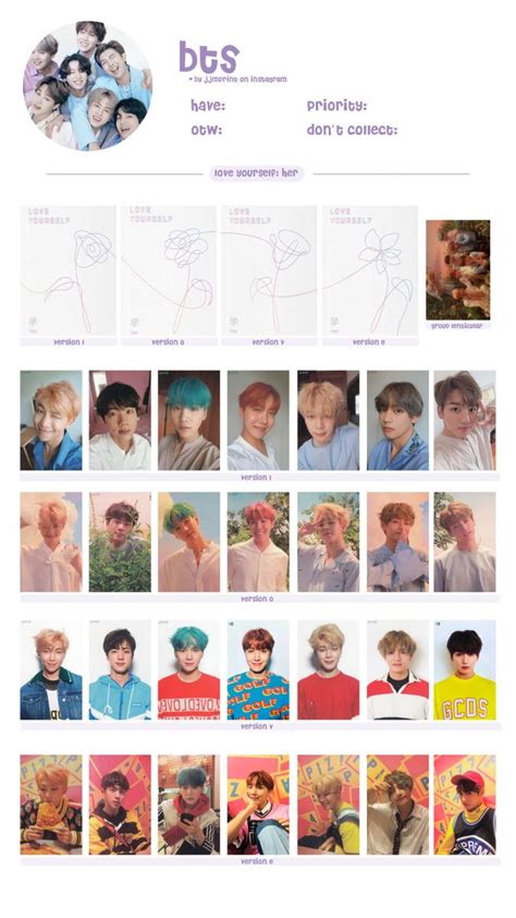 Bts Love Yourself Her Photocard Template Web Check Out Our Jimin Love Yourself Photocard