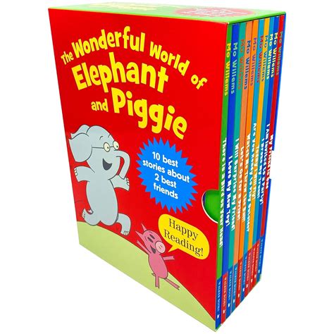 The Wonderful World Of Elephant Piggie Series 10 Books Collection Box