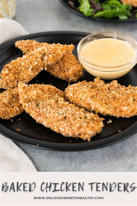 Crispy Oven Baked Chicken Tenders - Delicious Meets Healthy
