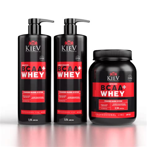 Kit Bcaa Whey Profissional Kiev Professional Inspire Se Kv