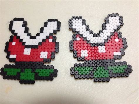 Piranha Plant Mario Perler Bead Magnet