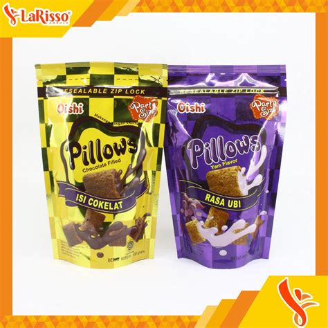 Jual OISHI PILLOWS 100GR KEMASAN ZIP LOCK ALL VARIAN Shopee Indonesia