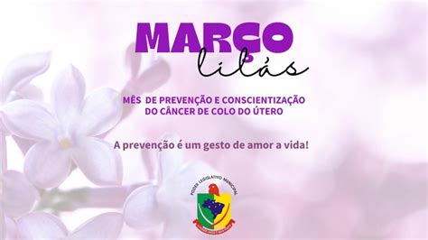 Campanha Março Lilás Câmara Municipal