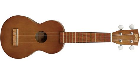 Mahalo Kahiko Soprano Ukulele W Bag Transparent Brown Long Mcquade