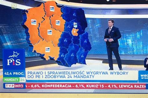 Mapa z wynikiem wyborów do PE Które województwa głosowały na PiS i KE