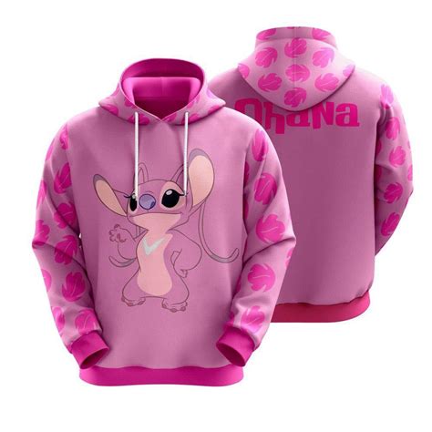 Moletom Canguru Stitch Lilo Fofo Tumblr Blusa De Frio Algodão Cinza